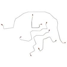 Front Brake Line Kit Fits Dodge Ram 1500 2006 4wd Rwabs Stainless Wkt0601ss