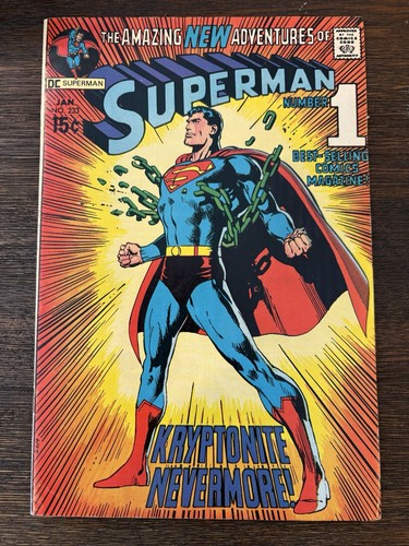 Adventures Superman #233 - Neal Adams Kryptonite Nevermore 1971 DC Comic Book