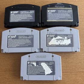 Nintendo 64 WWF/WCW/ECW Wrestling Wrestlemania Video Game Lot of 5 N64 Tested!