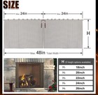 Fireplace Mesh Screen Curtain,2 Packs Spark Guard Mesh Metal Fire Screen Guard. — photo 1