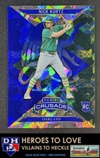 2025 Panini Crusade Crusade Blue Cracked Ice Nick Kurtz #69 Oakland Athletics RC