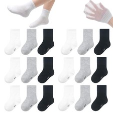 Toddler Little Girls Boys Ankle Socks Thin Mesh Cotton Socks for Summer 9 Pai...