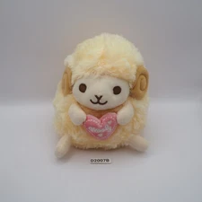 D2007B Heartful Girly Wooly Sheep Amuse Cream 6" Plush Stuffed Toy Doll Japan