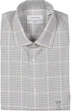 Calvin Klein Men's Dress Shirt Non Iron Stretch Reg Fit - 18 34/35 2XL