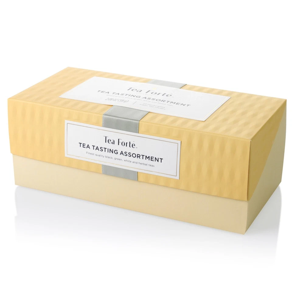 Caja de Presentación de Muestreador de Té, 20 Bolsa Infusora de Té Pirámide Artesanal Surtida... Foto 2 de 4