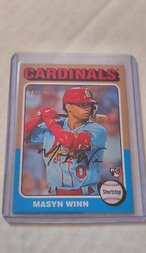 2024 Topps Heritage #284 Masyn Winn | Baseball Card
