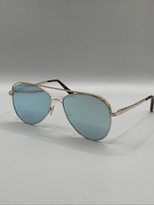 Vince Camuto Sunglasses VC777 GLD Gold Aviator Metal Frames Purple Lens