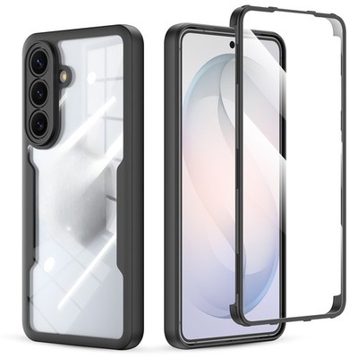 360 Vorder- und Rückseite Klar Silikon Shock Case Samsung für S26 S25 S24 Ultra FE Plus