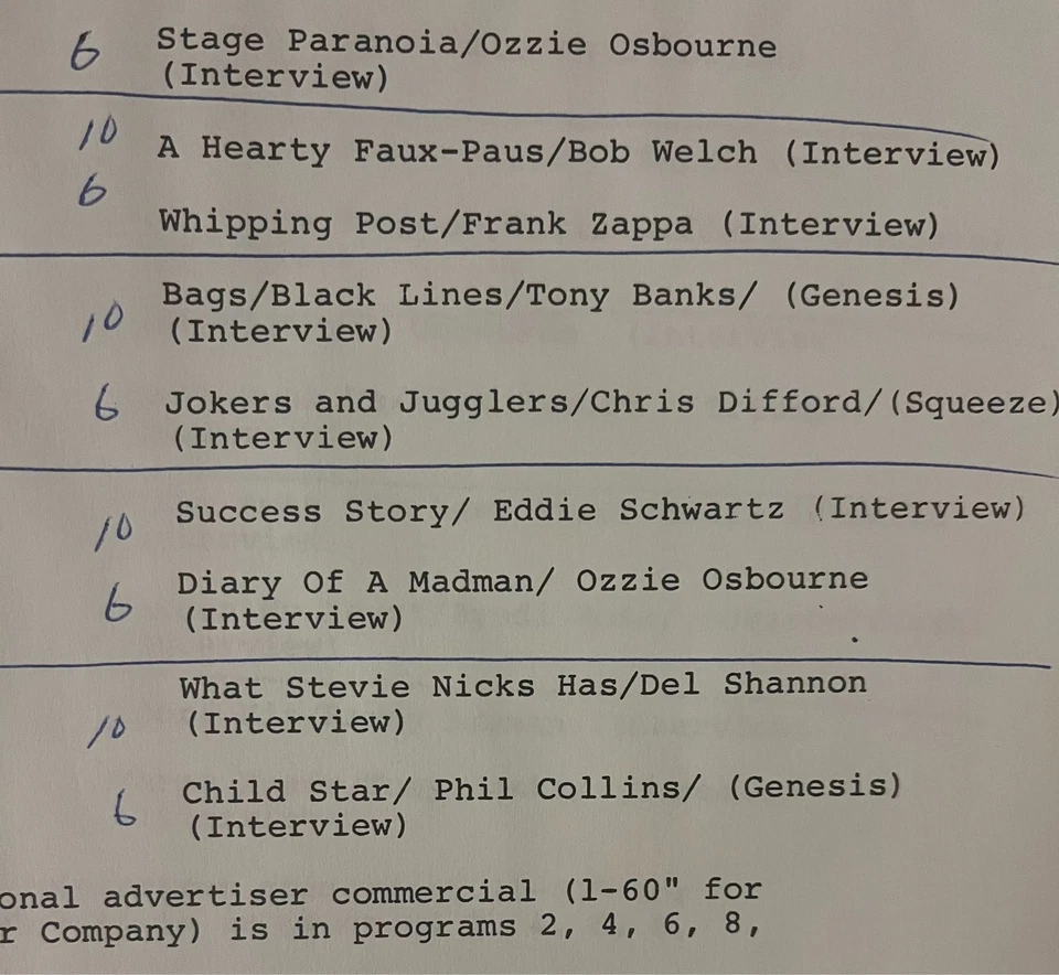 Rare Rolling Stone Mag Rock Revue 2/1/82 Vinyl Record Ozzy Osbourne Interview! Foto 4 de 4