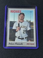 Nolan Arenado 2019 Topps Heritage 1970 Cloth Stickers #15 E2