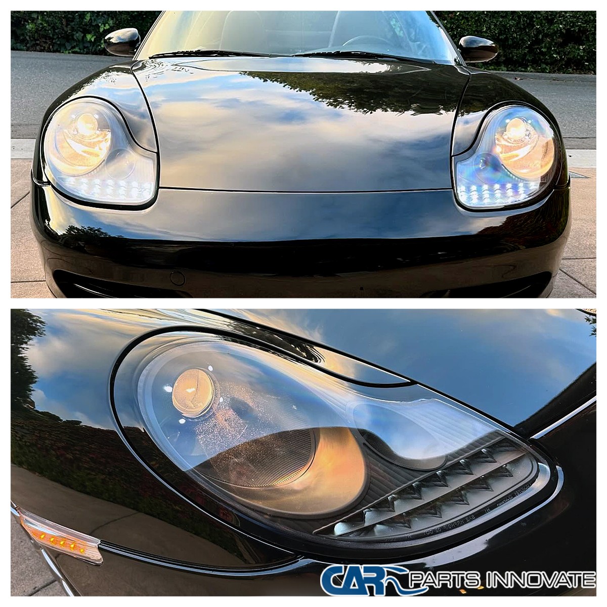Black Fits 1997-2001 Porsche 996 911 Boxster 986 LED Signal