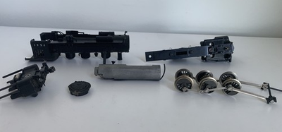 #ad #ad HO Mantua Steam Locomotive Parts Lot Shell Motor Wheels Chassis Weight Repair $34.99