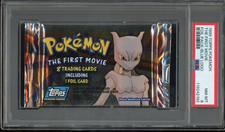 1999 TOPPS POKEMON THE FIRST MOVIE FOIL PACK BLUE LOGO PSA 8