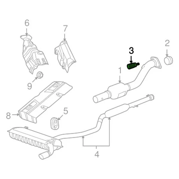For Dodge Caliber 2007-2008 Dodge 5105616AA Exhaust Bolt - Image 4 of 4