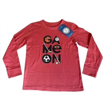 Life Is Good Long Sleeve Crusher Tee Game On Kids Size Medium NEW