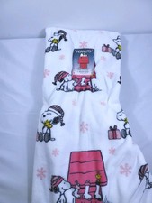 Peanuts New 2025 Berkshire 60in x 70in Pet Throw Blanket Snoopy Winter Theme