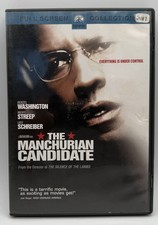 The Manchurian Candidate DVD Full Screen Denzel Washington Meryl Streep 2004