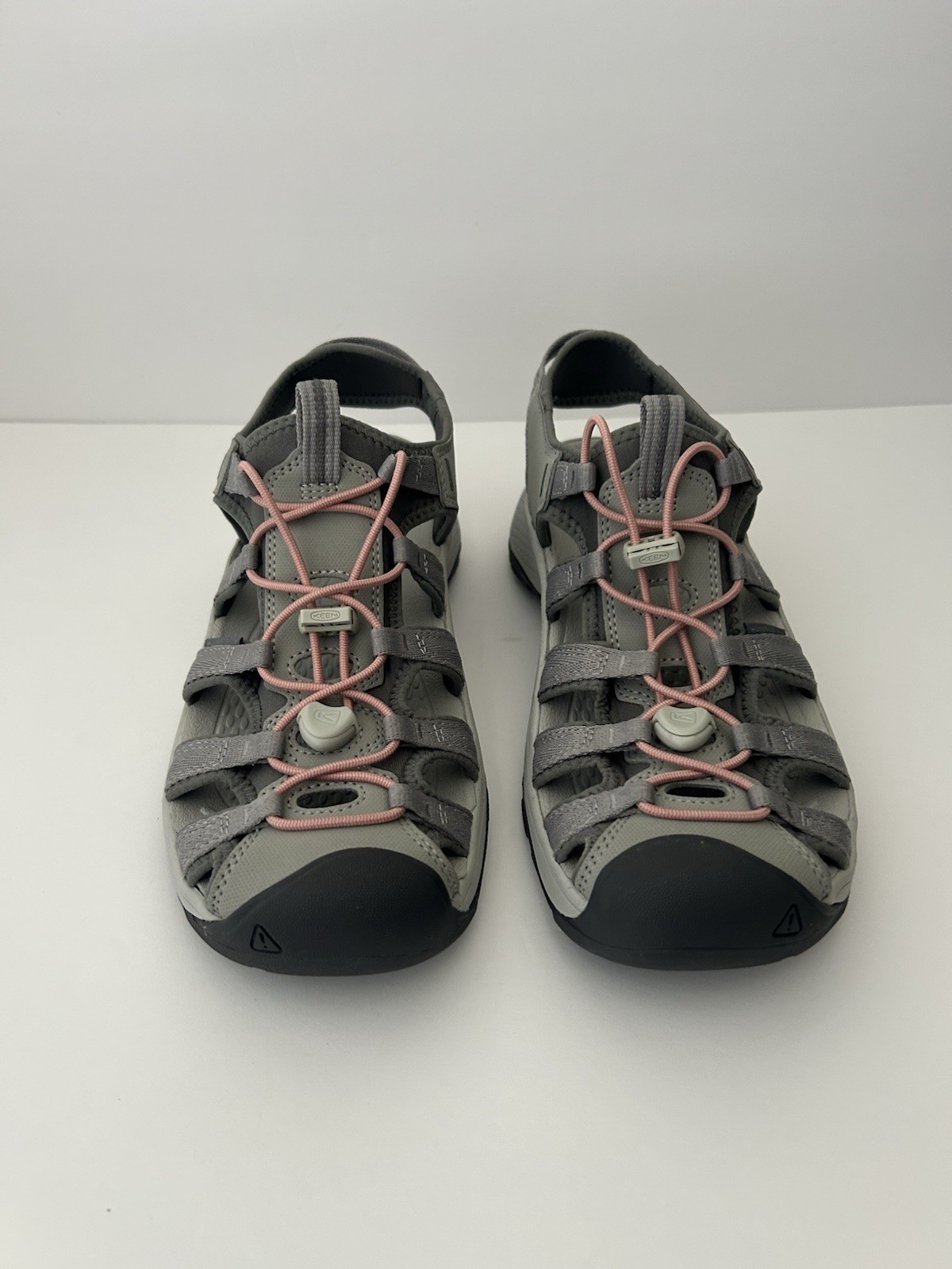 Sandali donna Keen Astoria West taglia 10 nuovi senza scatola colore grigio corallo