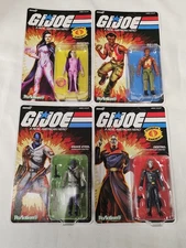 GI Joe Super 7 Reaction Plus Wave 5 Destro Arctic Snake Eyes Big Lob Pythona Lot