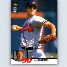 1995 Collector's Choice Greg Maddux #63 Atlanta Braves