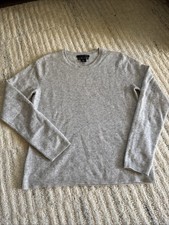Tahari 100 Cashmere Luxe sweater Size M Medium Gray