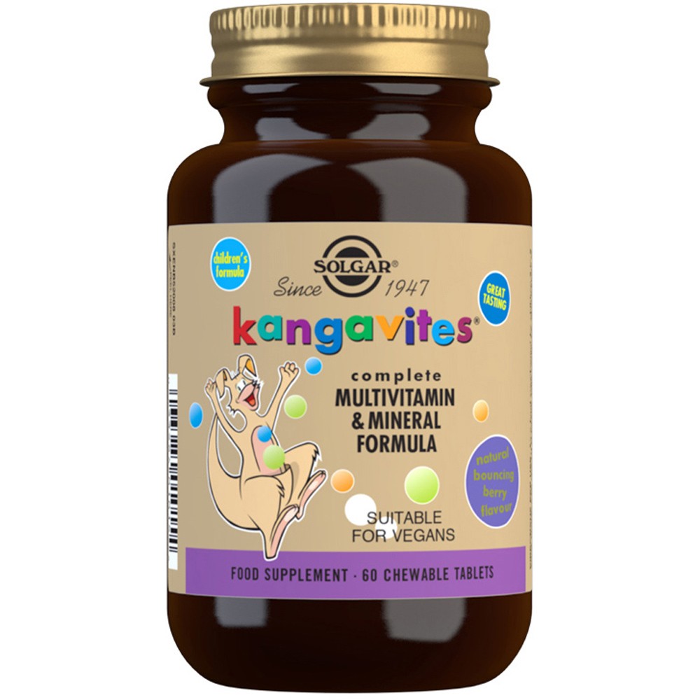 Solgar Kangavites Multivitamin for Children 60 Chewable Tablets Vegan Berry