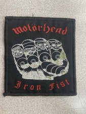 Motorhead Iron Fist Patch- 1982- German- 3.5 X 4 Inches Approx.