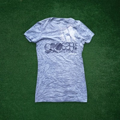 Reebok Crossfit Women's ''Forging Elite Fitness'' Burnout Blue T-Shirt