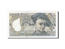 Geldschein, Frankreich, 50 Francs, 50 F 1976-1992 ''Quentin de La Tour'', 1977