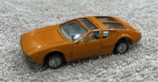 1970s Vintage Playart Mangusta 5000 Ghia De Tomaso Diecast Orange 1970s Vintage Playart Mangusta 5000 Ghia De Tomaso Diecast Orange