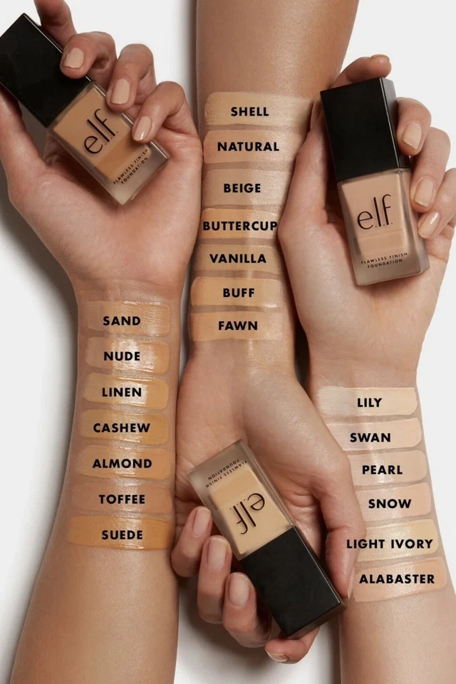 ELF Flawless Satin Foundation 220 Beige 0.68 oz. New Lot Of 2 - Image 2 of 4