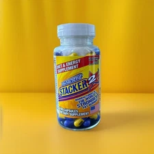 Stacker Two Fat Burner Weight Loss and Energy Supplement - 100 Capsules