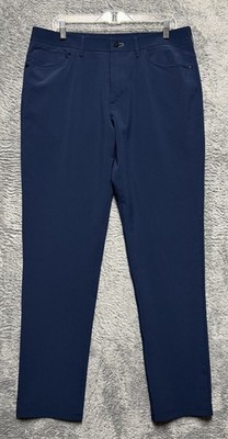 Public Rec Pants Mens 34x34 Blue Dealmaker 5-Pocket Performance Stretch Golf