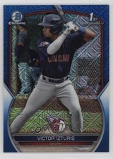 2023 Bowman Chrome Prospects Mega Box Blue Mojo Refractor Victor Izturis 0wp8