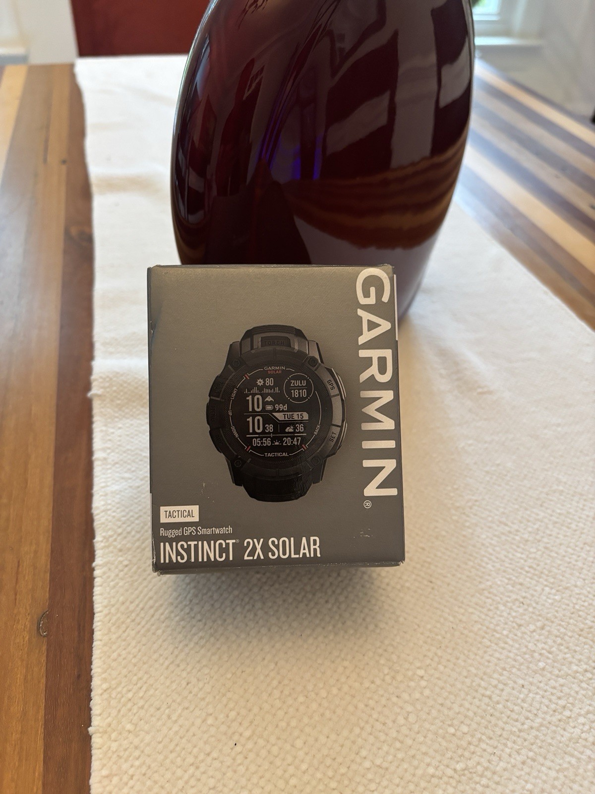 Garmin Instinct 2X Solar Tactical Smartwatch in Black-image