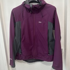 Women’s Rab Baltoro Alpine Soft Shell Powershield Hooded Jacket Size UK 14 VGC.
