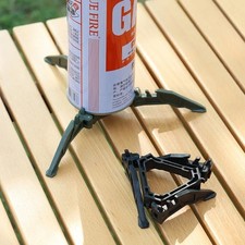 Portable Gas Canister Stand​​ Universal Tripod Folding Frame Outdoor Camping Gas