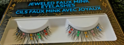 2 PAIRS B.color JEWELED FAUX MINK LONG Lashes COLORFUL JEWEL LASH Eyelashes
