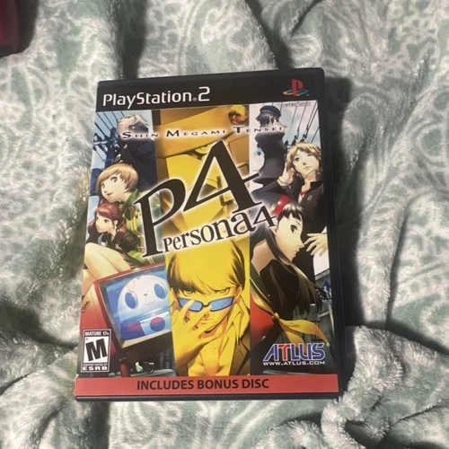 Atlus Persona 4 Shin Megami Tensei PlayStation 2 No Bonus Disc