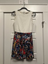 Alice + Olivia White, Tropical Dress Size 4