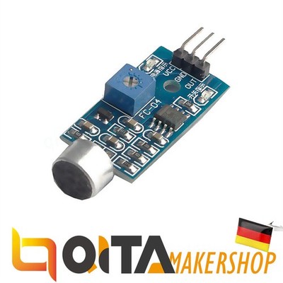Geräuschsensor Mikrofon Sound Sensor Modul Raspberry Pi Arduino Lautstärke