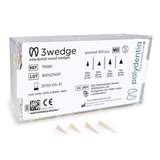 Dental Assorted Wedges 100/bx   061205, Wooden wedge