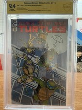 Teenage Mutant Ninja Turtles #115 CBCS 9.4 IDW P.  Gavin Guidry Signed & Sketch