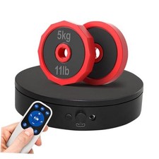 Motorized Rotating Display Stand with Remote, 4.53in 4.53inch/Black/11Lbs Load