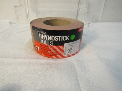 Indasa Redline Rhynostick Roll Self-Adhesive Abrasive Roll P220 2.75'' x 27-1/4Yd