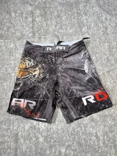 Roar Fight Shorts MMA BJJ Grappling Tiger Dragon Print Size M (32-33)