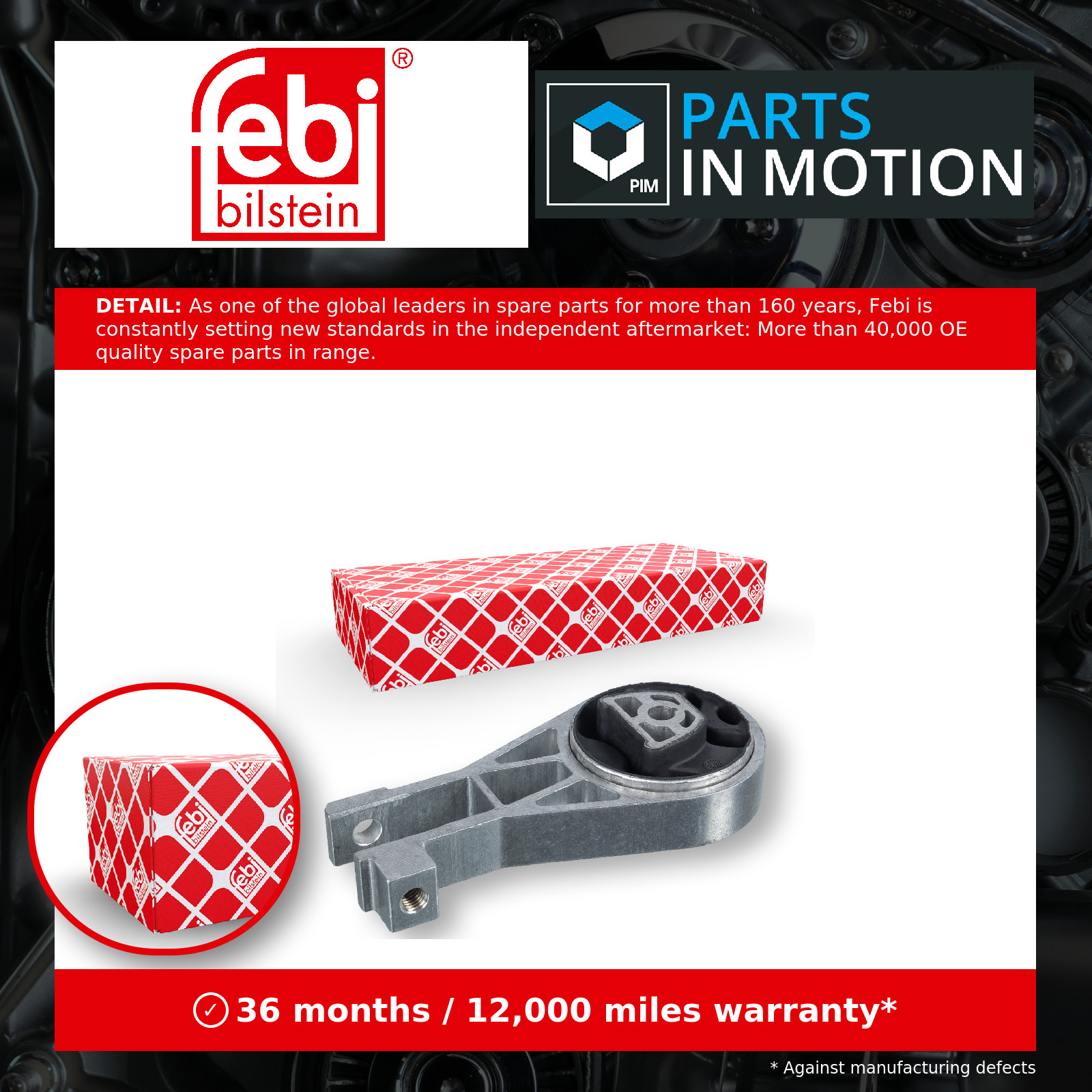 Engine Mount fits ALFA ROMEO MITO 955 Rear 1.4 1.6D 08 to 18 955A2.000 Mounting