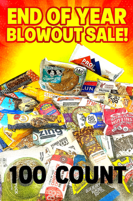 #ad 100 Assorted Brand ENERGY NUTRITION PROTIEN BARS Nature valley Clif RX Kind $48.22