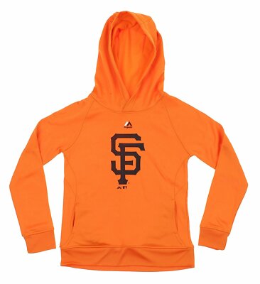 Majestic MLB Youth San Francisco Giants Fleece Performance Hoodie, Orange