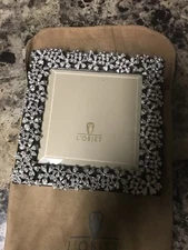 L'Objet Beautiful  Garland Frames Platinum + White Crystals - 5 x 7"